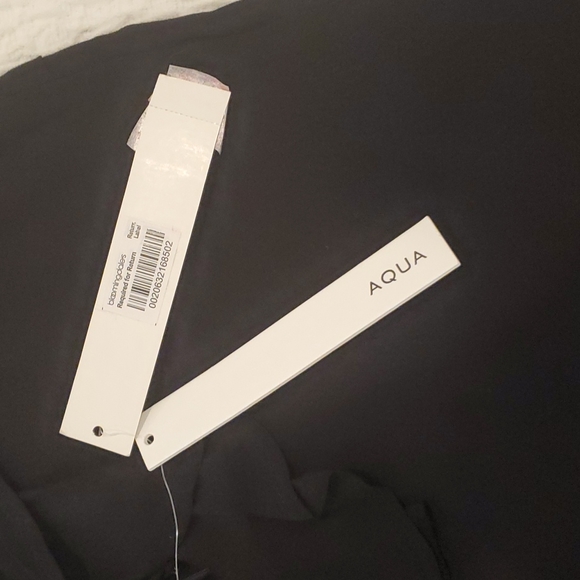 Aqua spaghetti strap laced in the back tank top - Picture 4 of 6